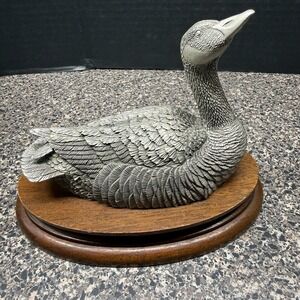 Vintage Chilmark Fine Pewter Sculpture Canada Goose 1977 Signed Numbered #574